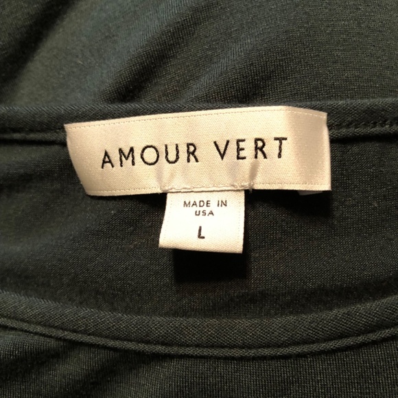 Amour Vert 3Q Sleeve Tee size Large Made in USA - Picture 7 of 8